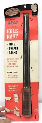 Vintage Arco Hole Rasp 14" No. 1264 Files, Shapes, Reams Made in USA NOS