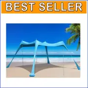 Lycra Beach Tent Canopy, 10x10FT Portable Sunshade - Ideal for Camping & Picnics