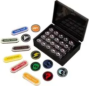 JEPISADI Pro TCG Tournament Kit: 20 Damage Counter Dice w/GX/VSTAR Boards - 5 Status Tokens + R-Box Organizer