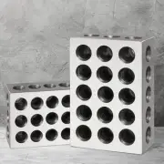 Traderight 123 Block Set 1-2-3 Blocks 23 Holes Machinist Woodworking Workshop X4
