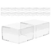 Transparent Storage Box Mineral Display Cube Action Figure Container Candy