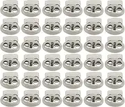 30PCS Metal Spring Cord Locks, Zinc Alloy Drawstring Stoppers, Quick Release Adjustable Toggles, Cord End Fasteners for Backpacks Shoelaces Clothing