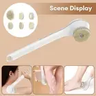 Electric Rechargeable Body Brush Back Scrubber Shower Brush With Long Handle