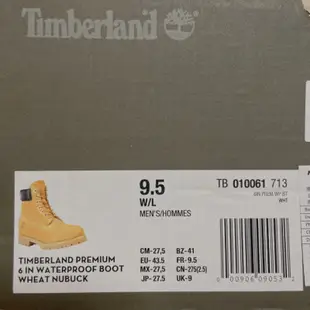 Timberland 男款小麥黃經典防水6吋靴（附原廠清潔組）