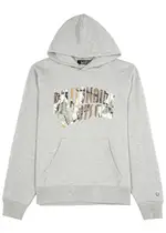 Billionaire Boys Club Camo Arch Logo Hooded Cotton Sweatshirt - Grey - M M