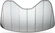 C8 Corvette Next Generation Accordion Style Sunshade - Insulated Plain Silver
