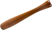 GRIRIW 1pc Mashing Medicine Stick Jar Wooden Smooth Hand Pestle (Brown)