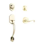 N2lok Charente Door Handle Single Cylinder Spiral Lever Entrance Set