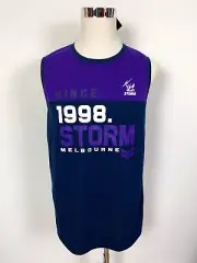 NEW Melbourne Storm Mens NRL Rugby League Jersey T-Shirt Shirt Tee Singlet LRG