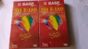 Basf By EMTEC SQ E - 180 X 2 BLANK VHS TAPES NEW/SEALED FREE POSTAGE