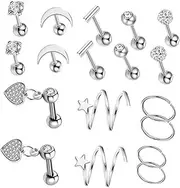 [TEMPNAP] 1set Men Steel Ear of and Fashionable Ear Jewelry for Various Occasions Comfortable and Skin-friendly Design for Everyday Wear
