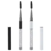 2 Pieces Eyelash Brush with Cap Mascara Spoolies Reusable Brow Brushes Lash W...