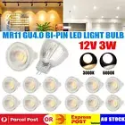 2-20x MR11 GU4 LED Bulb Light Spotlight 3W AC/DC12V Down Lights Warm/Cool White