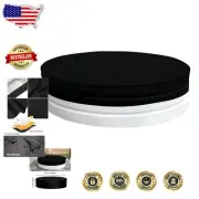 7ft Round Stock Tank Pool Cover - Lightweight Drawstring Black Protection