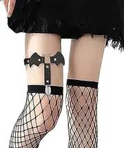 [CAMIXGQN] Women Gothic Garter Belt Adjustable Thigh Leg Harness Belts Elastic Leg Garters for Rave Party