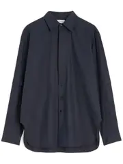 [LEMAIRE] side slits shirt 34 Black