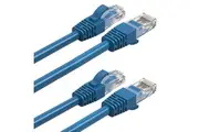 2x Cruxtec 10m CAT6 RJ45 Network Lead Cable LAN Ethernet Internet Router Cord BL
