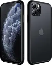 JETech Matte Case for iPhone 11 Pro 5.8-Inch, Shockproof Military Grade Drop Protection, Frosted Translucent Back Phone Cover, Anti-Fingerprint (Black)