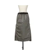 Sacai Elasticated Waist Drawstring Skirt 1 taupe
