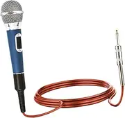 Hellery Dynamic Metal Microphone for Professional Singing and Stage Use, Blue, as described