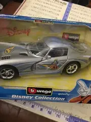 NEW Bburago Goofy Dodge Viper 1/18 Scale Burago Disney Collection Made Italy