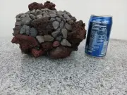 Betta cichlid pleco fish cave Lava rock stone glass fish aquarium Decoration