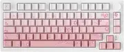 DAREU EK75PRO Gaming Keyboard, Wireless, Cherry Blossom, Pink, Numeric Keypadless, 2.4 G Wireless, Bluetooth, Wired USB Connection, Gasket Mount, 81 Keys, English Layout, Cute, RGB Mechanical