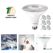 6 Pack LED Outdoor Flood Light Bulbs, 120W Equivalent, 1250 Lumens, 5000K Bri...