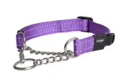 Rogz Control Obedience Non-Slip Dog Collar Purple Medium
