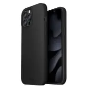 UNIQ Lino Hue Liquid Case (Suits iPhone 12/12 Pro) - Black