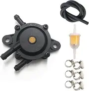 Fuel Pump with Filter and Oil Hose for Kohler 24 393 04-S 24 393 16-S 17HP-25 HP for Fits 491922 691034 692313 808492 808656 Honda 16700-Z0J-003 Kawasaki 49040-7001 Engine