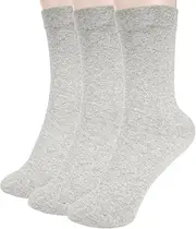 Ivyhouse Thin Crew Socks for Women - Dress Socks - Soft Cotton Socks - Crew Socks for Business Trouser Casual 3-6 Pairs
