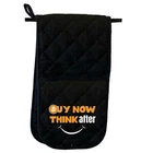 Buy Now Bitcoin Think After And Smile - Mitt Glove Mitts Double Oven Gloves