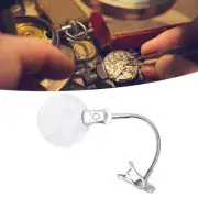 Magnifying Glass Clamp LED Light Gooseneck Desk Lamp Clamp For Reading Jewel MUF