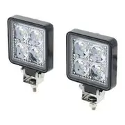 Hulk 4x4 Worklamp Kit 12V Incl 2X Led W/Lamps With 5M Cable, Plugs & Connectors - HU9670