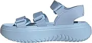 [adidas] Women's Slyn Sportswear Slide Sandal, Blue/Blue/Blue, 8