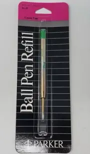 Parker Ballpoint Pen Refill Green Fine Pt New In Pack made in USA