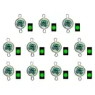 LED Attracting Fish Lamp Mini Fishing Squid Lamp Plastic for Fished Gear (Green)
