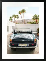 Luxury Car Artwork Framed W Glass Front 60x80cm