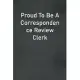 Proud To Be A Correspondence Review Clerk: Lined Notebook For Men, Women And Co Workers