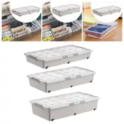Under Bed Storage Box Underbed Storage Container for Shoes Quilt Cover Books