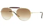 RARE New RAY-BAN Gold Brown Glass Lens Metal Frame Sunglasses RB 3540 001/51 140