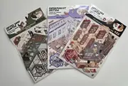 Assorted DIY Sticker Sheets for Decoration 3 Count - Storage & Landscape Theme