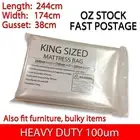 HEAVY DUTY - Mattress Plastic Cover Protector Storage Bag - KING SIZE