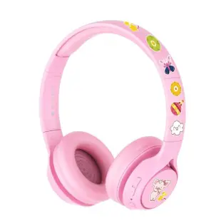 【英國BAMiNi】Topone 兒童專用學習耳罩式藍牙耳機(禮盒包裝 - 內附耳機收納包及DIY貼紙)