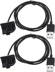 EMSea 2PCS USB Charging Cable Compatible with Samsung Galaxy Fit 2/SM-R220 Replacement Charger Dock Adapter Smartwatch Accessories 1M Length Black