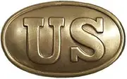 [TD ZW] Civil War Us Union Army Brass Belt Buckle