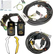 MCSADVENTURES Turn Signal Kit with Rocker Switch and Fang Lights, Compatible with 2024-2025 Polaris RZR XP, 2 and 4 Seat Models (Rocker: AMBER, With Horn)