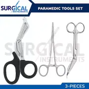 Black EMT/ Paramedic Tools Bandage Scissors Shears Hemostat Clamp German Grade