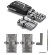 Stainless Steel Universal Key Machine Fixture Clamp Set Precision Key Cutting and Duplicating Tool Ideal for Car Keys an